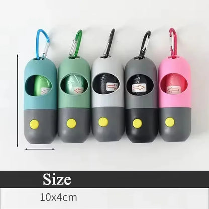 Light-Up Dog Poop Bag Dispenser with Eco-Friendly Bags