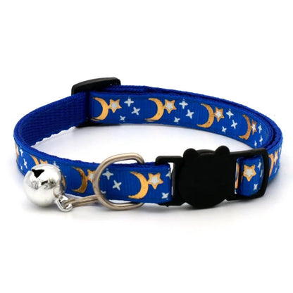 Colorful Adjustable Pet Collar with Bell for Dogs and Cats