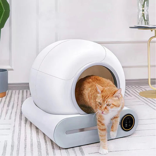 Self-Cleaning 65L Enclosed Cat Litter Box for Large Cats