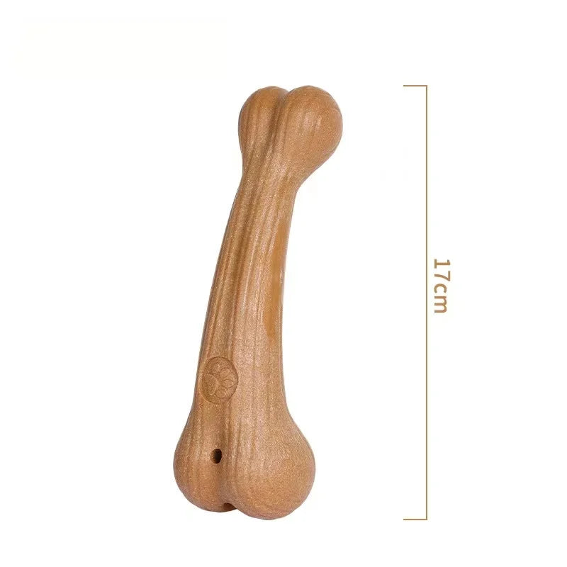 Durable Pine Wood Dog Chew Toy for Teeth Cleaning