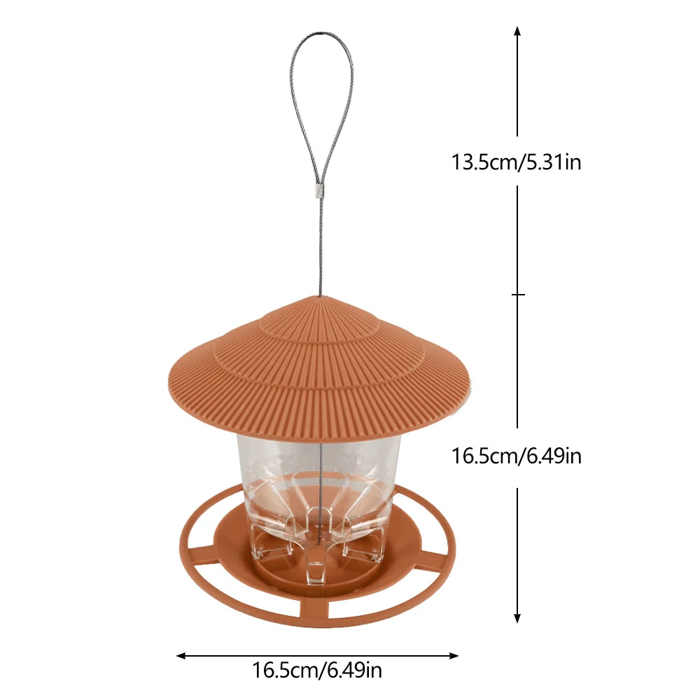 Transparent Window Bird Feeder for Nuts and Seeds