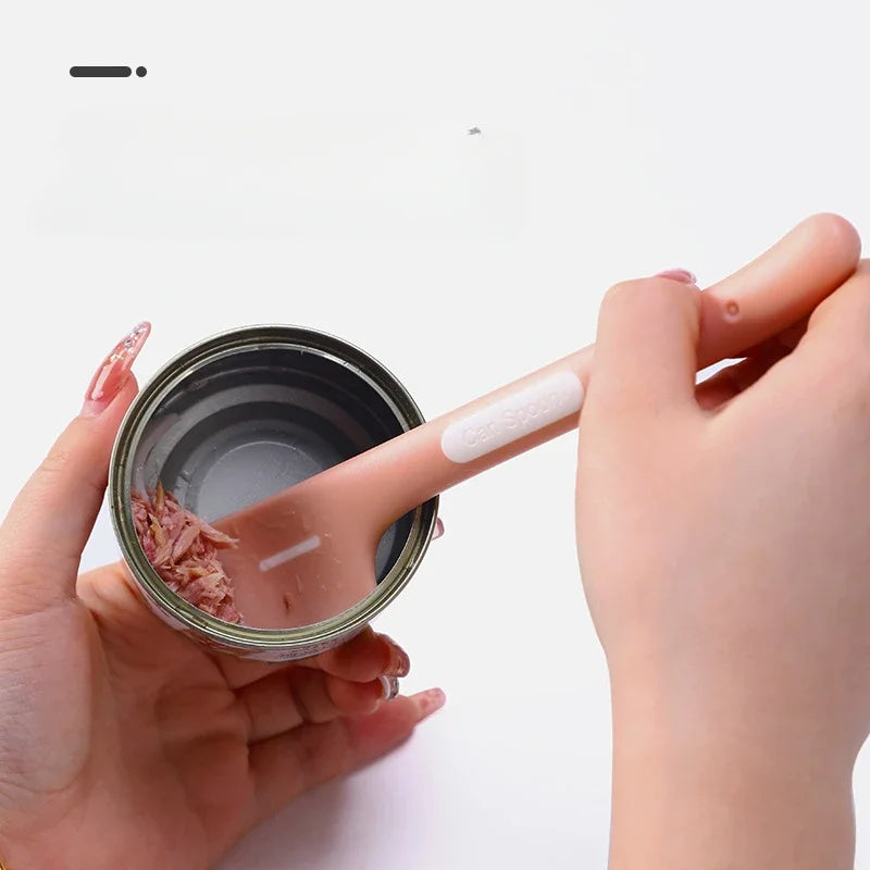 Long-Handled Cat and Dog Food Canning Spoon