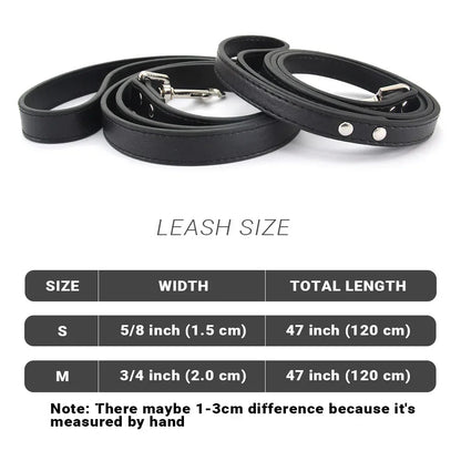 Colorful Leather Leashes for Small to Large Dogs and Cats