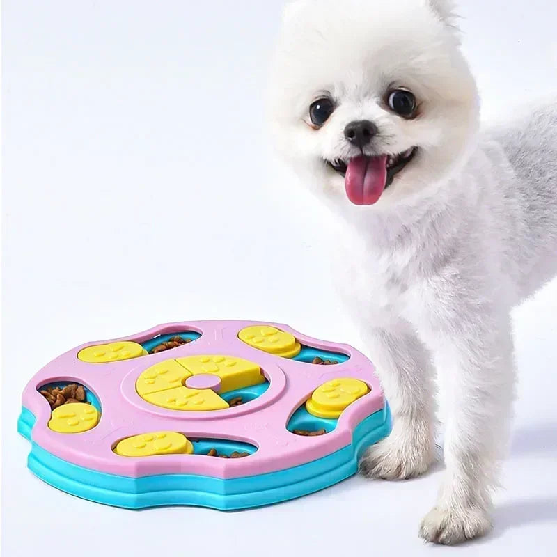 Interactive Dog Puzzle Slow Feeder Bowl for Smart Eating