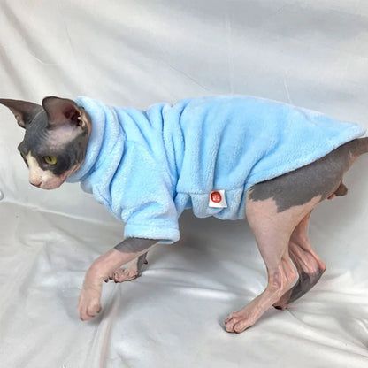 Warm Turtleneck Sweater for Sphynx Cats and Small Dogs