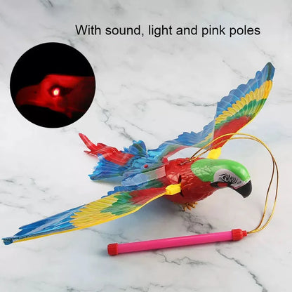 Electric Flying Bird Interactive Cat Toy with Teaser Stick