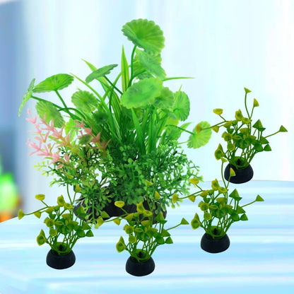5-Piece Artificial Aquarium Plant Decoration Set
