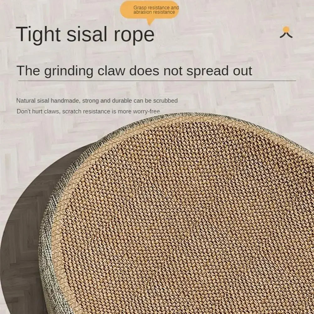 Oval Sisal Cat Scratching Pad and Sleeping Mat