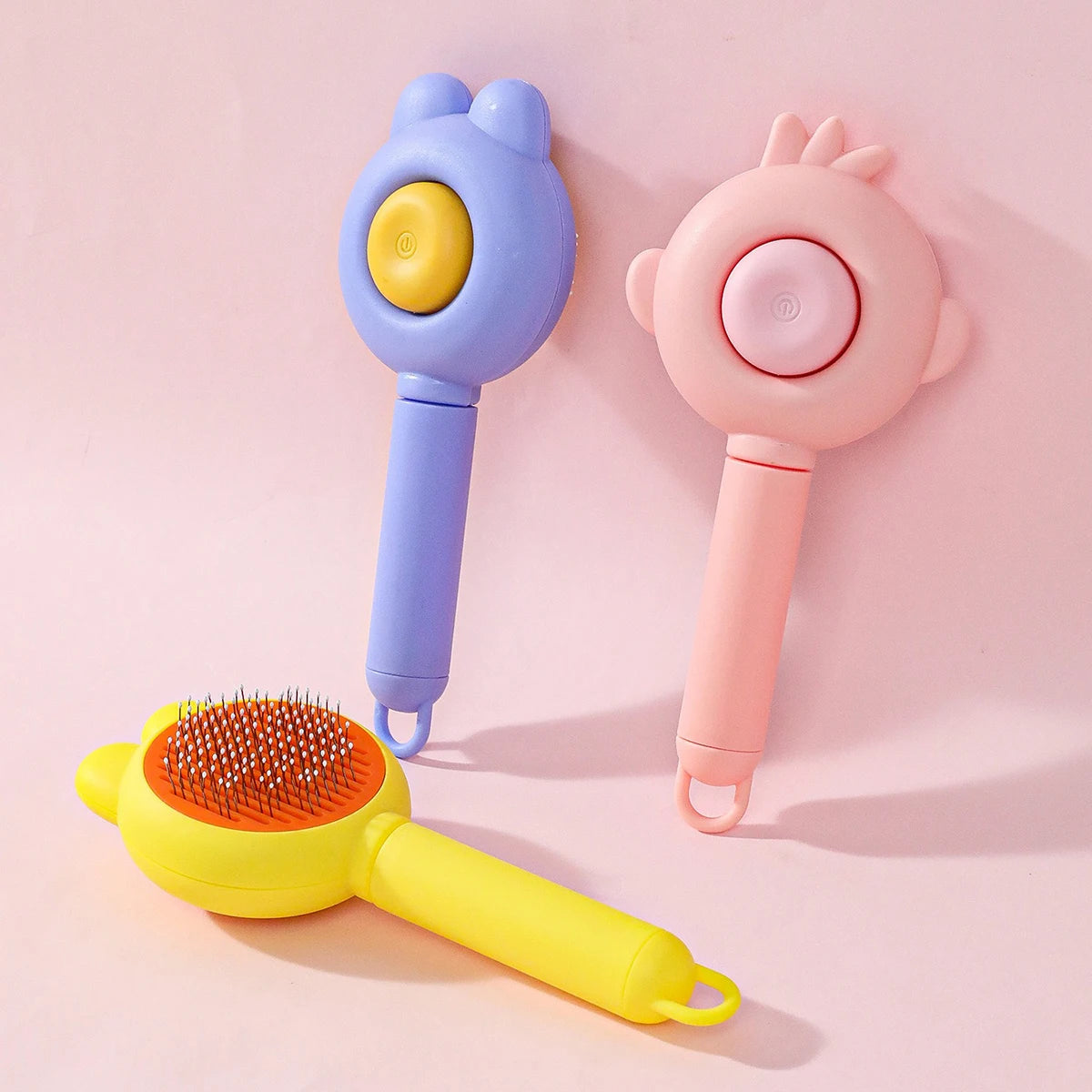 One-Click Pet Hair Removal Comb for Cats and Dogs