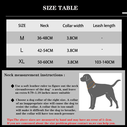Durable Nylon Dog Collar and Reflective Leash Set