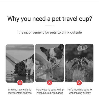 Leakproof Portable Water Bottle for Dogs and Cats Outdoors