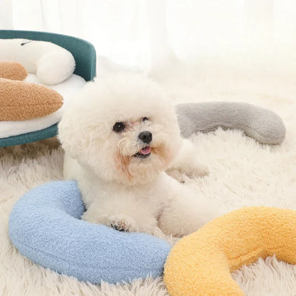 Crescent Shaped Soft Pillow for Cats and Dogs
