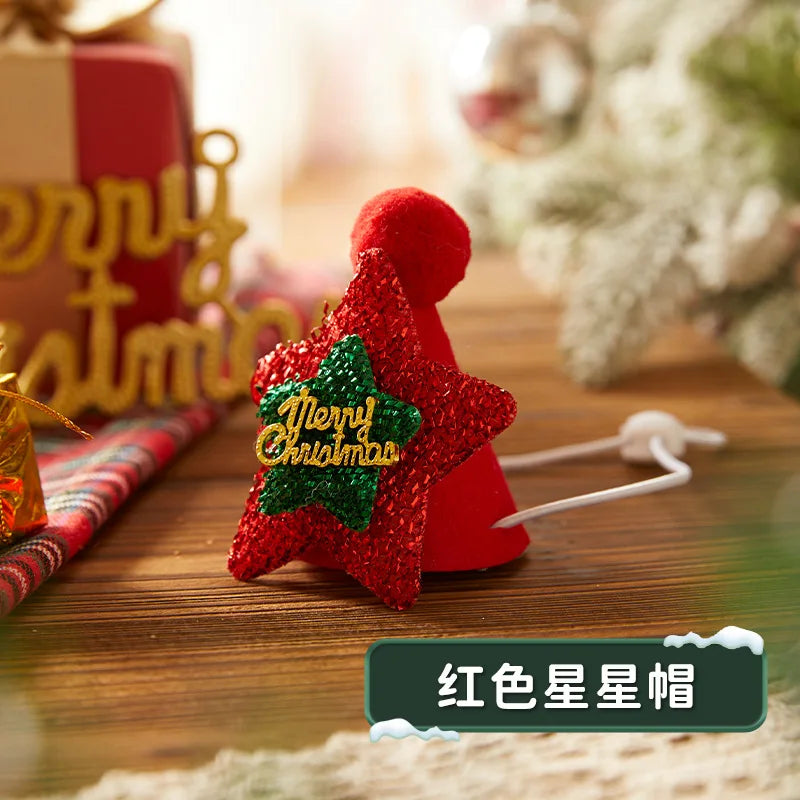 Christmas Hat and Scarf Set for Dogs and Cats