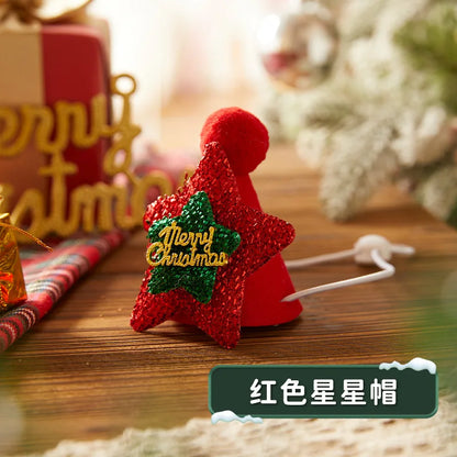 Christmas Hat and Scarf Set for Dogs and Cats