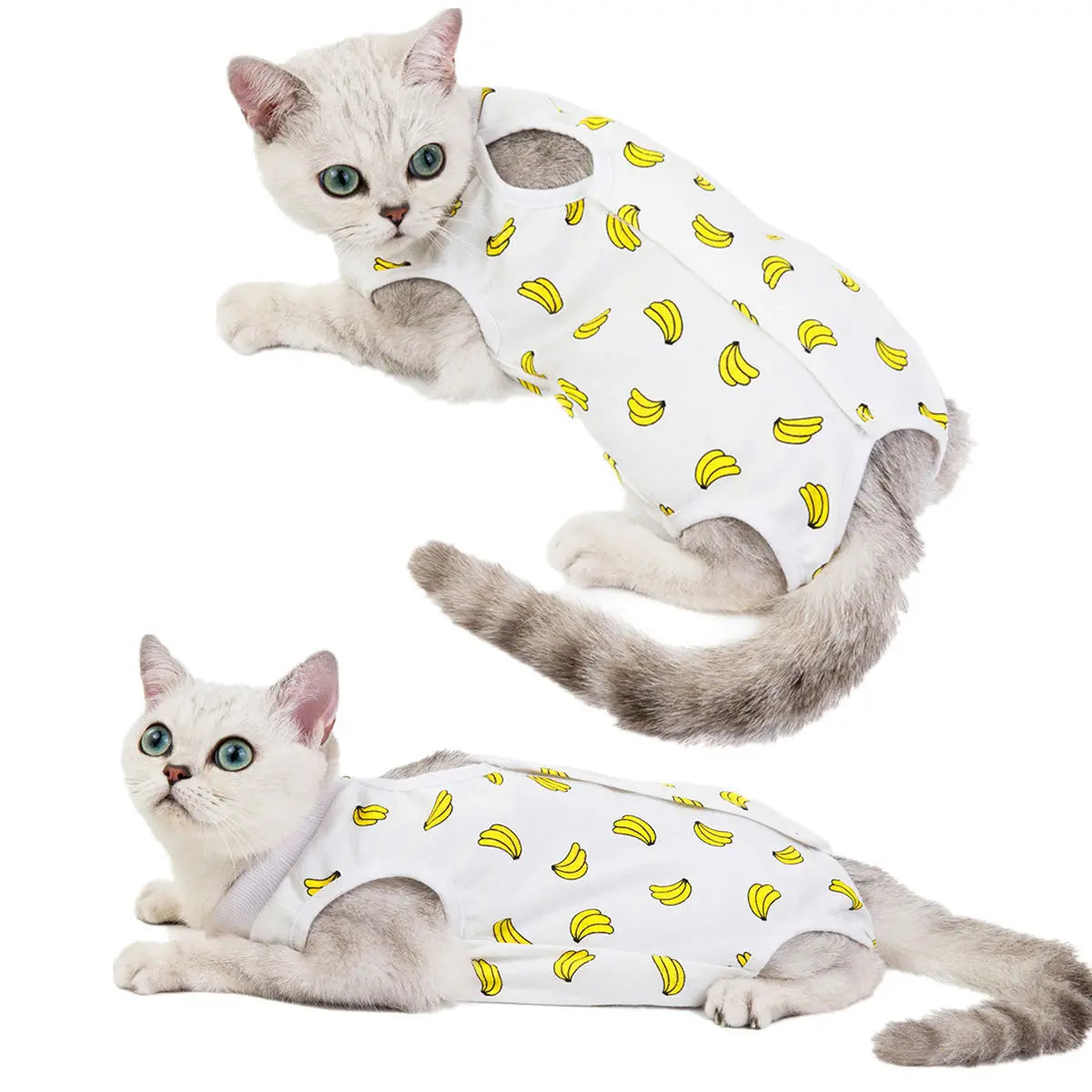 Breathable Cat Recovery Suit for Wound Protection