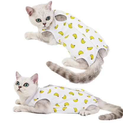 Breathable Cat Recovery Suit for Wound Protection