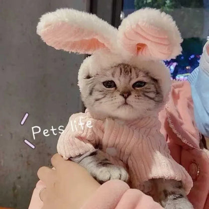 Pet Warm Clothes for Cats and Small Dogs - Autumn Winter Wear