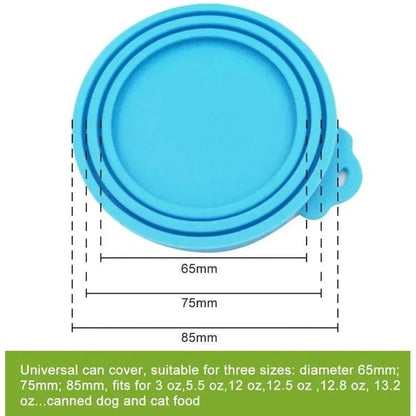 Reusable Silicone Pet Food Can Covers for Dogs and Cats