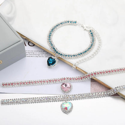 Rhinestone Crystal Pet Collar for Dogs and Cats