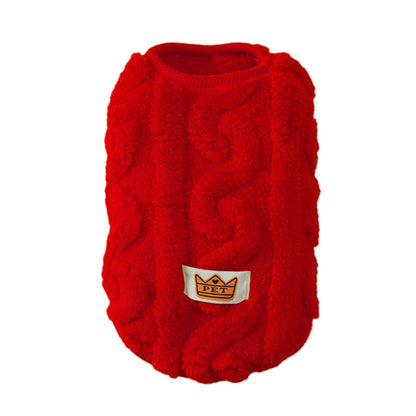 Warm Fleece Pet Sweater for Small Dogs and Cats
