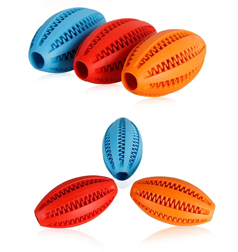 Natural Rubber Dog Chew Toy Ball for Teeth Cleaning