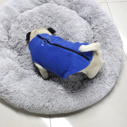 Soft Fleece Dog Jacket for Small to Medium Pets