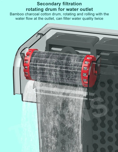 3-in-1 Silent Aquarium Filter and Aeration Pump