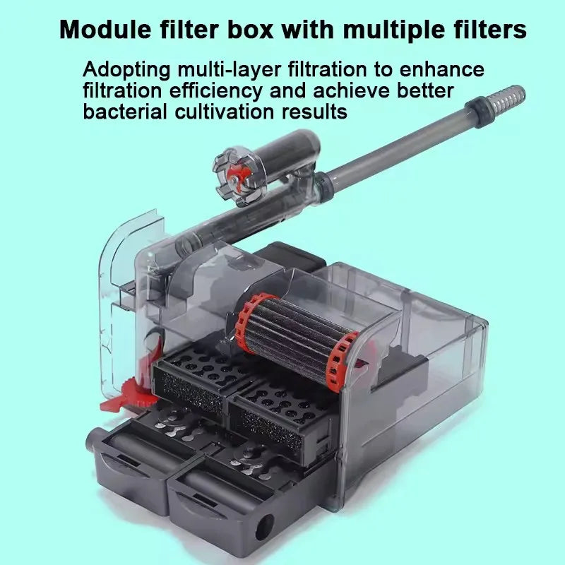 3-in-1 Silent Aquarium Filter and Aeration Pump