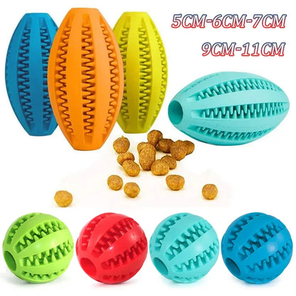 Natural Rubber Dog Chew Toy Ball for Teeth Cleaning