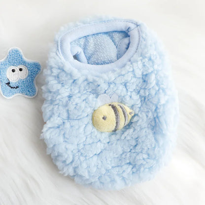 Warm Velvet Sweater for Small Pets and Kittens