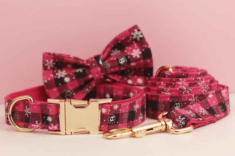 Dog Holiday Gift Set: Vest, Collar, Rope & Bow for Pets