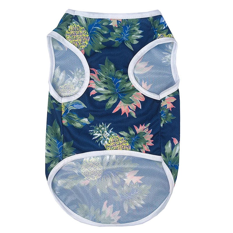 Summer Island Print Vest for Small Dogs and Cats