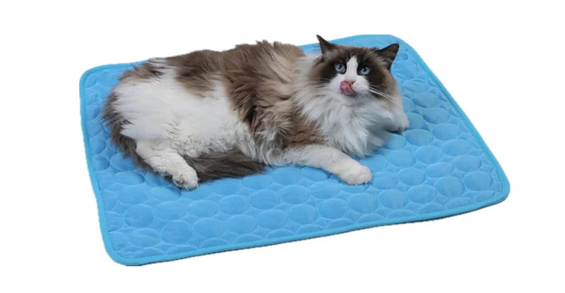Breathable Cooling Mat for Cats and Puppies - Pet Bed Blanket