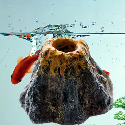 Volcano Shaped Air Bubble Stone for Fish Tank Decoration