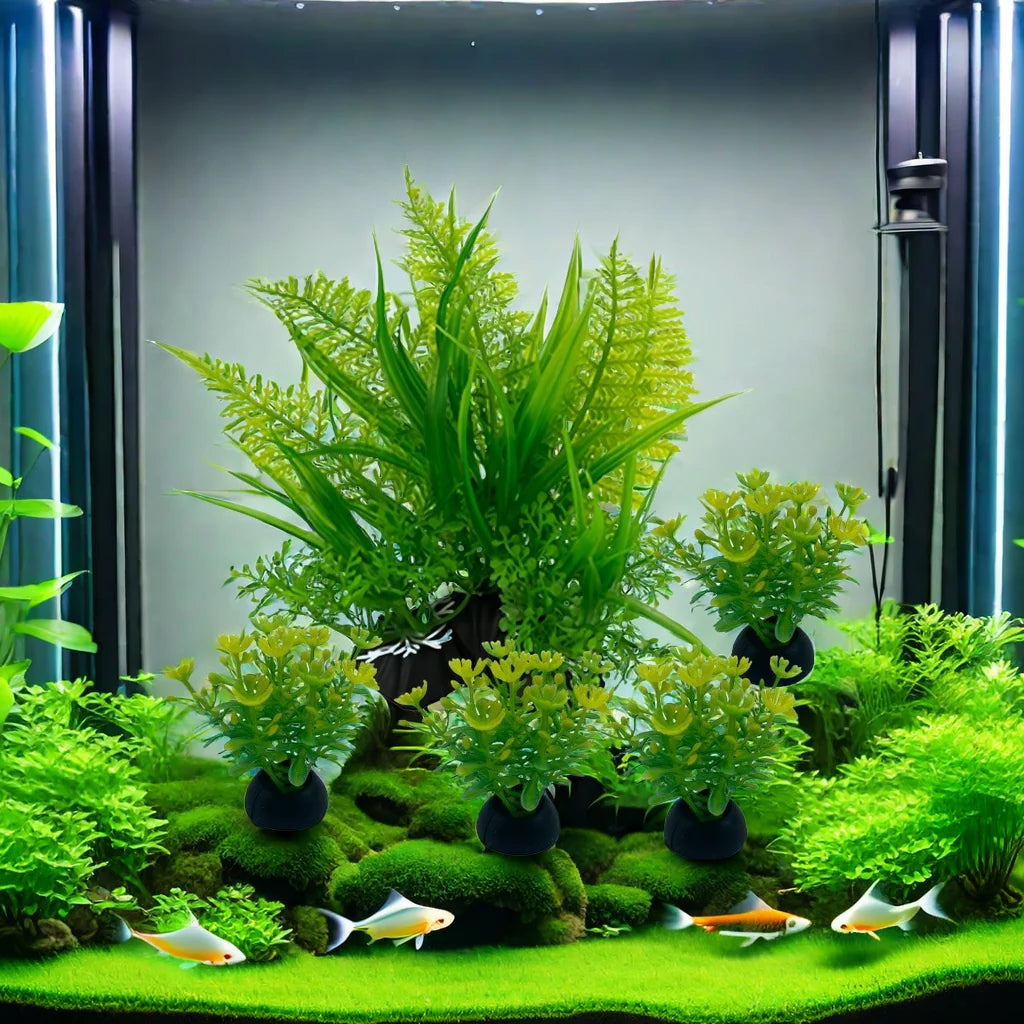 5-Piece Artificial Aquarium Plant Decoration Set