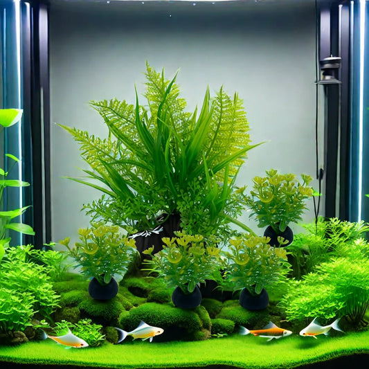5-Piece Artificial Aquarium Plant Decoration Set