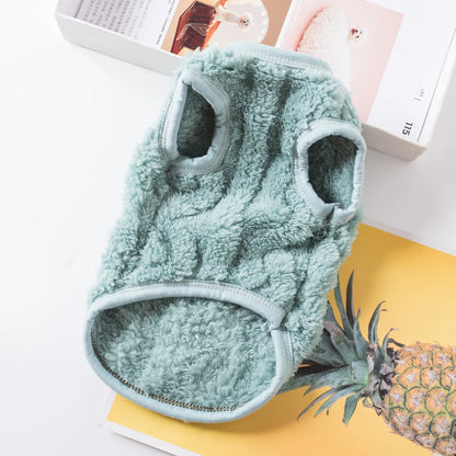 Warm Fleece Pet Sweater for Small Dogs and Cats