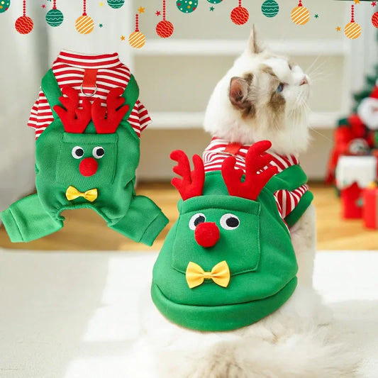 Elk Pocket Christmas Sweatshirt for Dogs and Cats