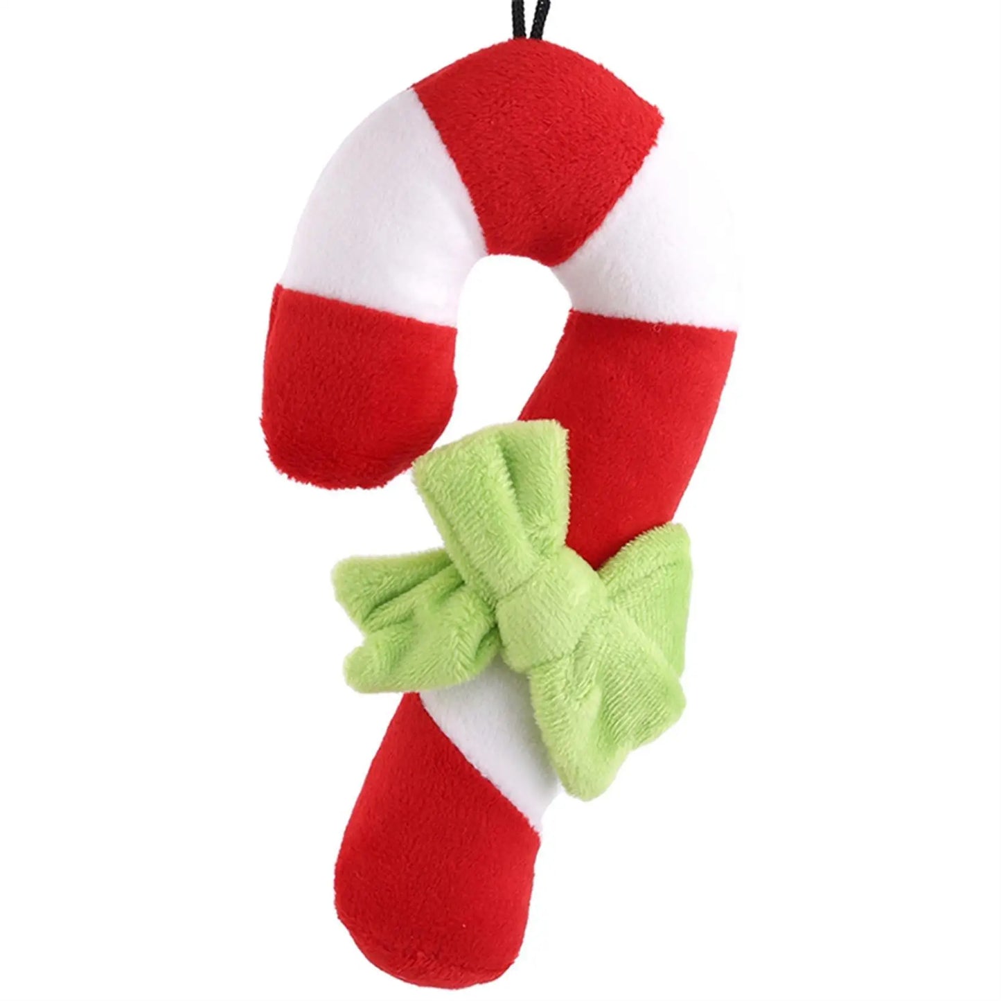 Candy Cane Dog Chew Toy - Interactive Bite Training Tool