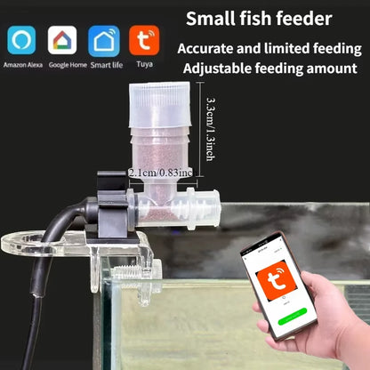 Timed Fish Feeder for Small Tanks - Clog-Free Design