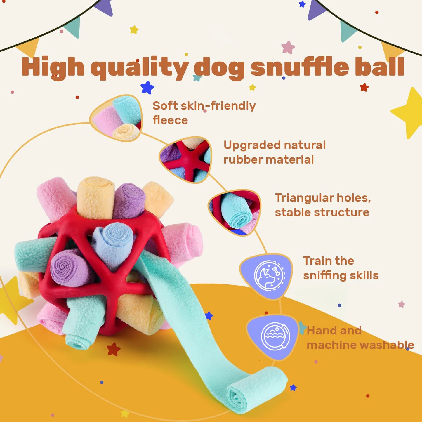 Sniffing Ball for Dogs - Chew and Training Toy