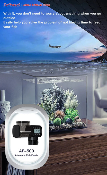 Automatic Fish Feeder with WiFi and Digital Timer Control