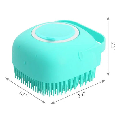 Silicone Dog Shampoo Brush for Short-Haired Pets