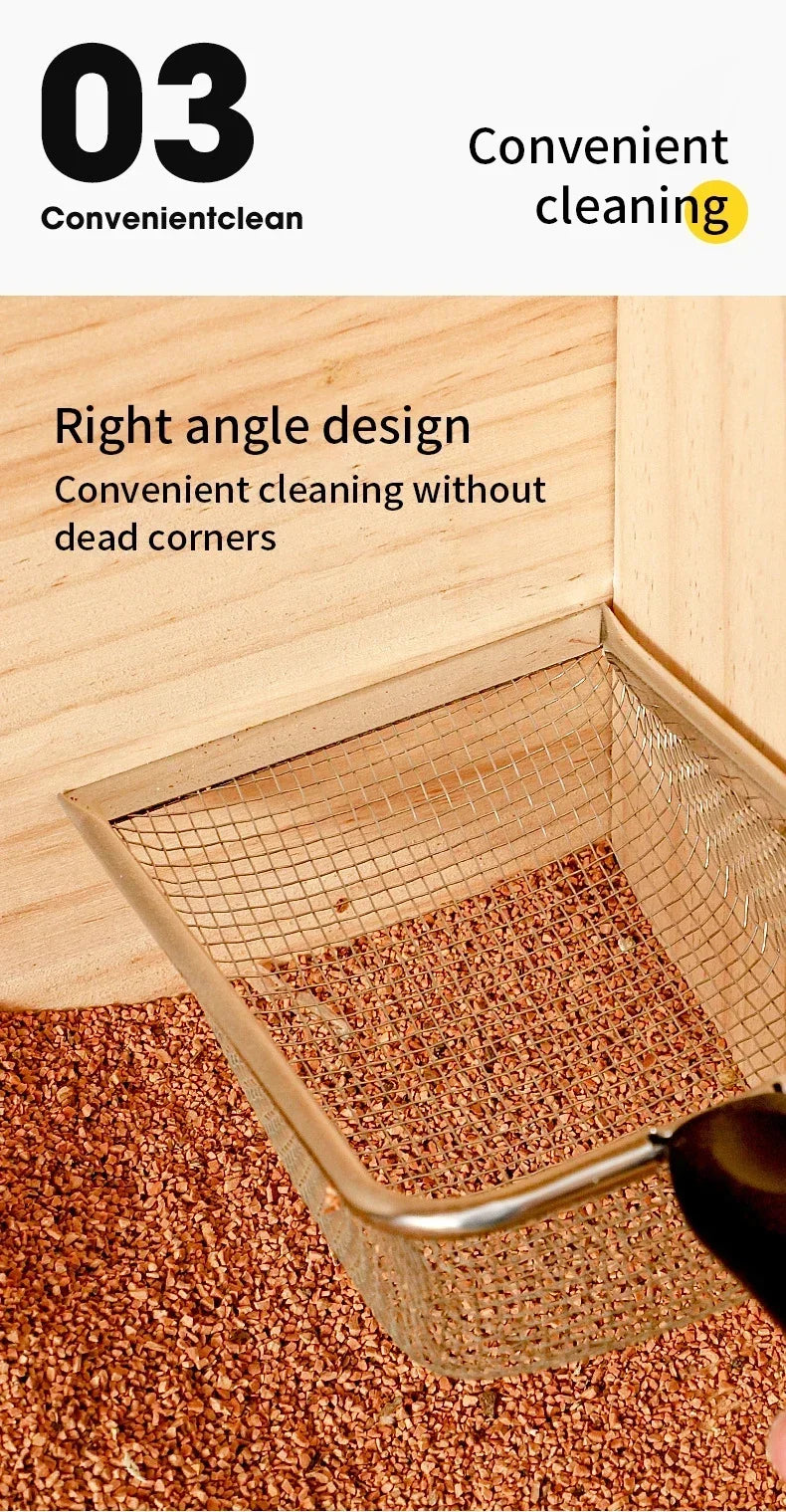 Stainless Steel Cat Litter Scoop with Fine Mesh Sifter
