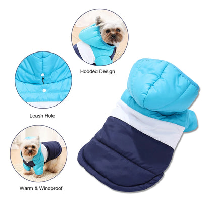 Waterproof Windproof Dog Hoodie for Small Dogs and Cats
