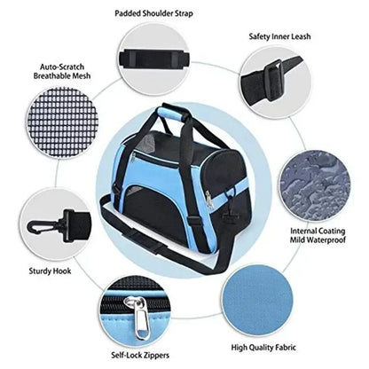 Breathable Mesh Pet Travel Backpack for Cats and Dogs
