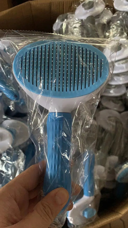 Stainless Steel Dog and Cat Grooming Brush for Long Hair