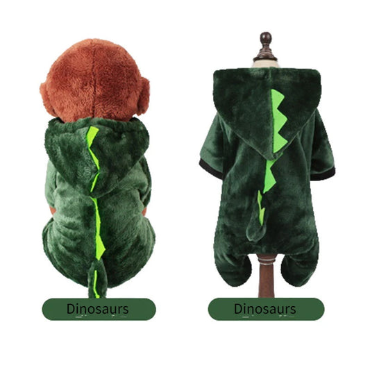 Cozy Fleece Jumpsuit for Small Dogs and Cats