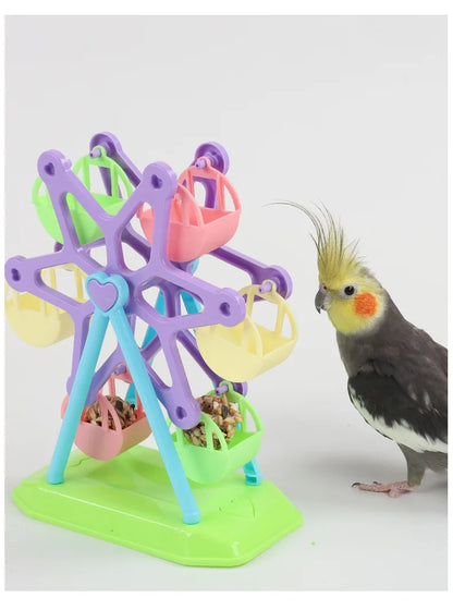 Parrot Foraging Food Jar Feeder Puzzle Toy for Birds