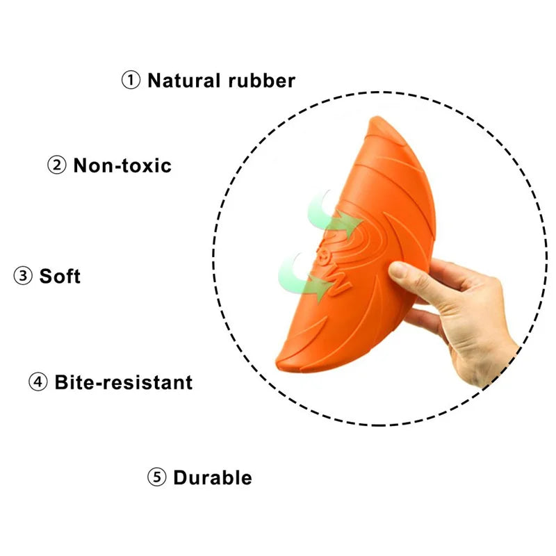 Bite-Resistant Flying Disc for Dog Training and Play